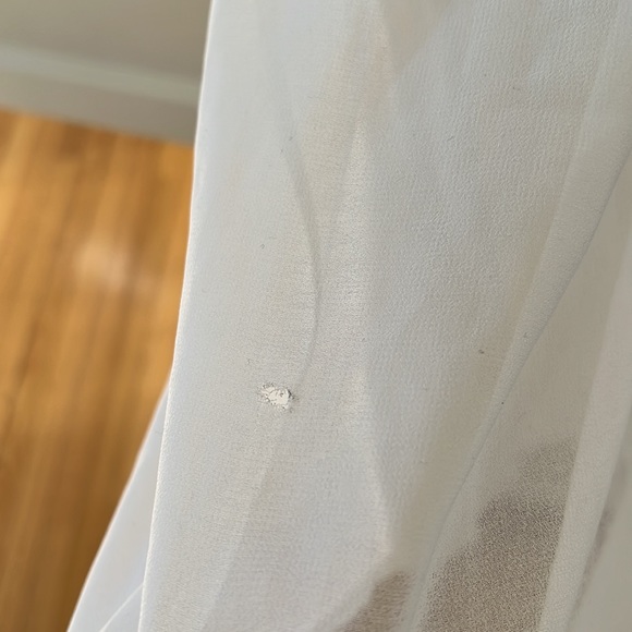 Sabo Skirt Chiffon Lightweight White  Dress - Picture 8 of 12